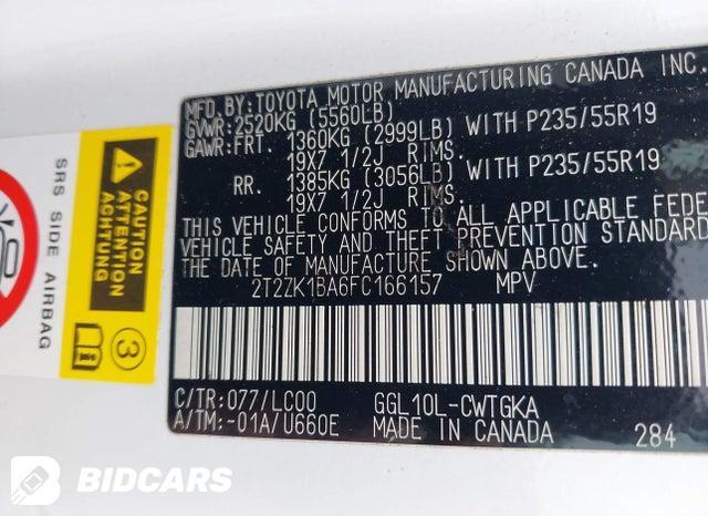 2T2ZK1BA6FC166157 2015 Lexus RX photo no. 9