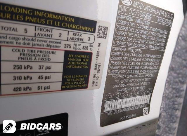 SALGS2SV6KA552881 2019 Land Rover Range Rover photo no. 9