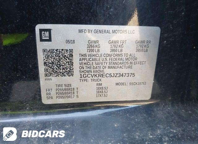 1GCVKREC5JZ347375 2018 Chevrolet Silverado 1500 photo no. 9