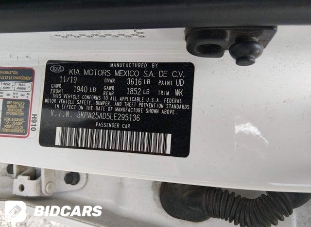 3KPA25AD5LE295136 2020 KIA Rio photo no. 9