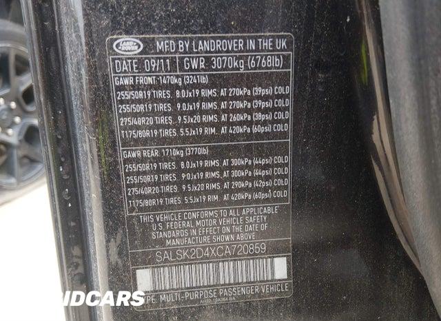 SALSK2D4XCA720859 2012 Land Rover Range Rover photo no. 9