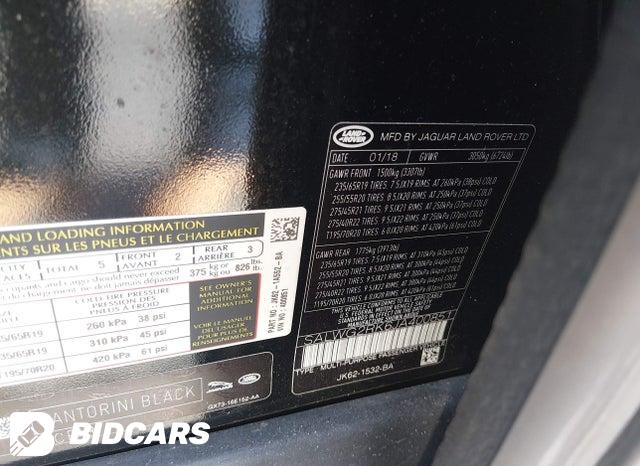 SALWG2RK6JA400851 2018 Land Rover Range Rover photo no. 9