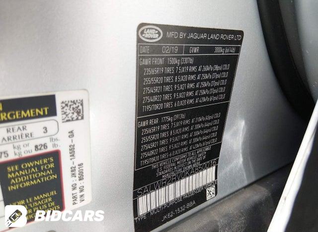 SALWR2RV0KA850016 2019 Land Rover Range Rover photo no. 9