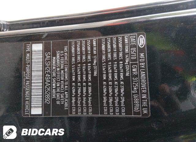 SALSH2E49AA252892 2010 Land Rover Range Rover photo no. 9