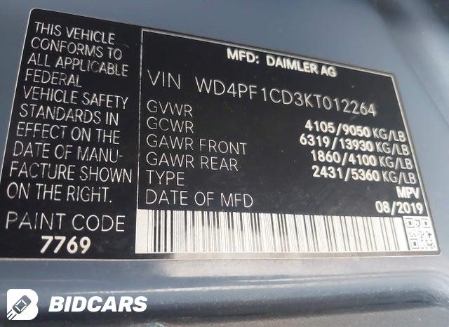 WD4PF1CD3KT012264 2019 Mercedes-Benz Sprinter 2500 photo no. 9