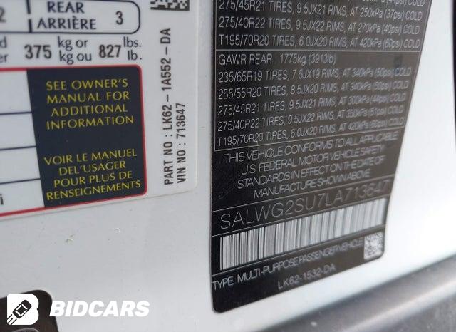 SALWG2SU7LA713647 2020 Land Rover Range Rover photo no. 9