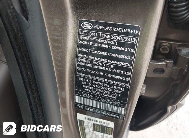 SALMF1D49BA352843 2011 Land Rover Range Rover photo no. 9