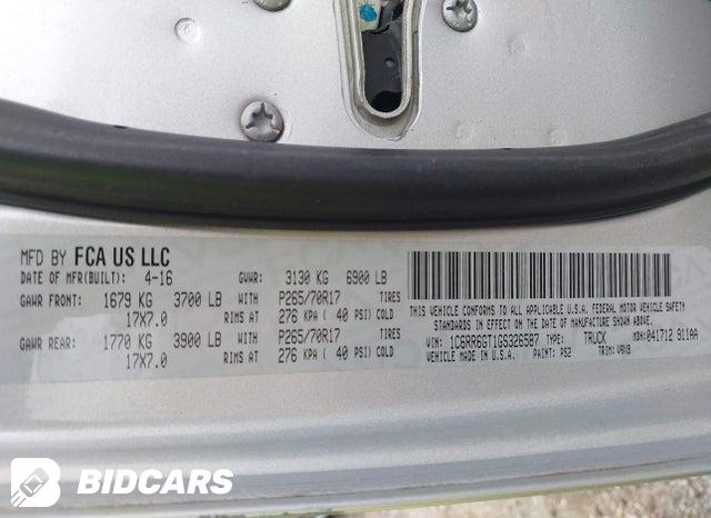 1C6RR6GT1GS326587 2016 RAM 1500 photo no. 9
