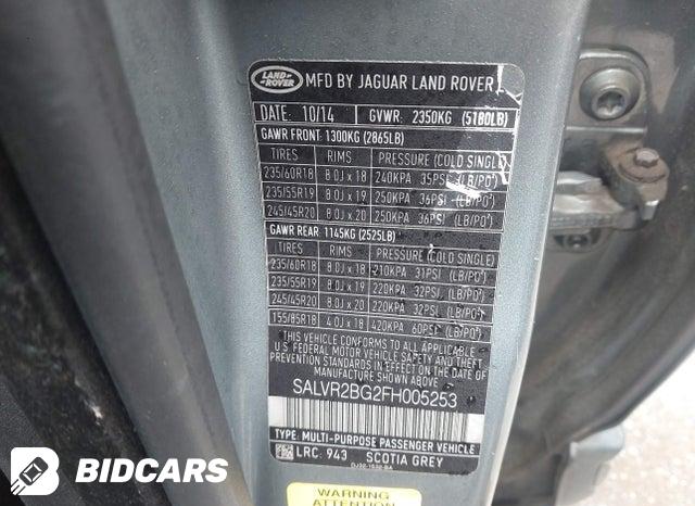 SALVR2BG2FH005253 2015 Land Rover Range Rover photo no. 9