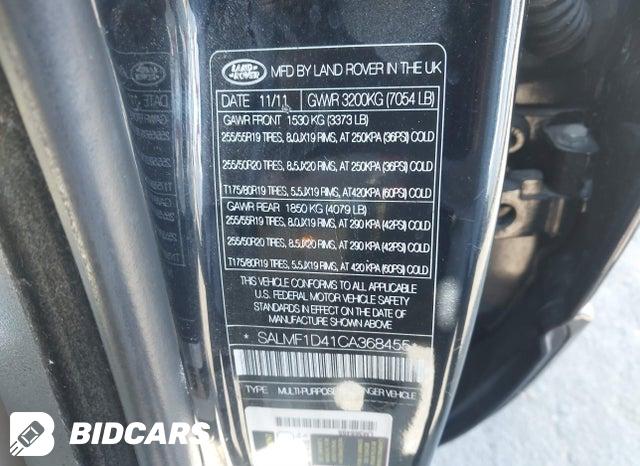 SALMF1D41CA368455 2012 Land Rover Range Rover photo no. 9