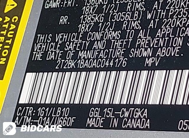 2T2BK1BA0AC044176 2010 Lexus RX photo no. 9