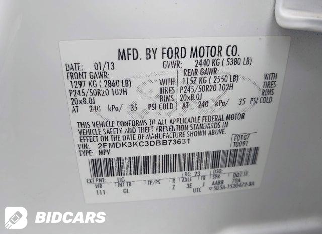 2FMDK3KC3DBB73631 2013 Ford Edge photo no. 9