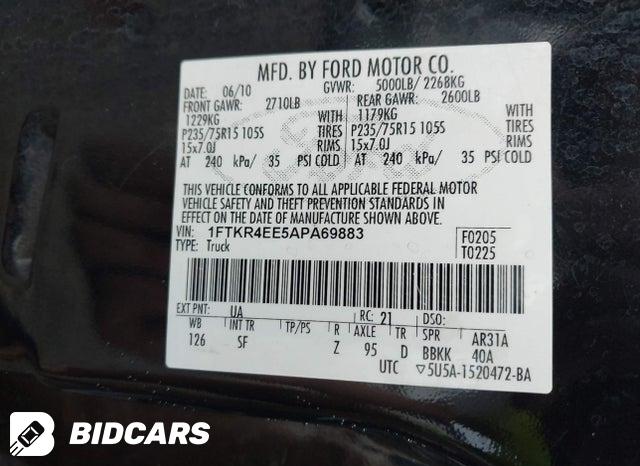 1FTKR4EE5APA69883 2010 Ford Ranger photo no. 9