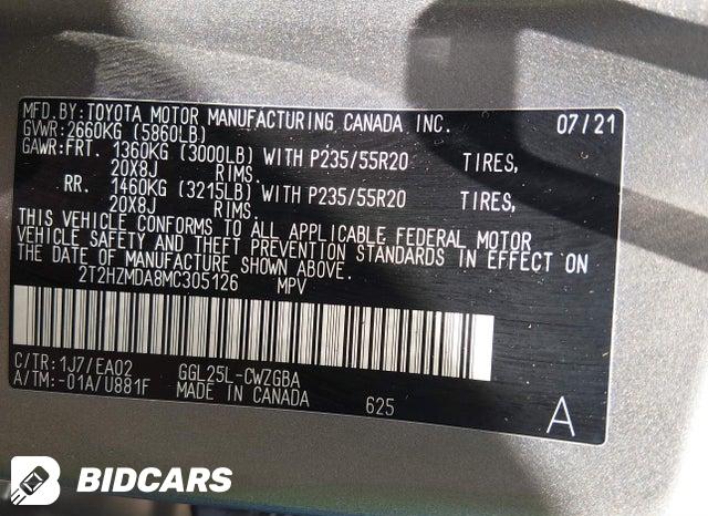 2T2HZMDA8MC305126 2021 Lexus RX photo no. 9