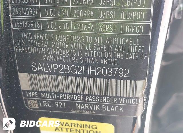 SALVP2BG2HH203792 2017 Land Rover Range Rover photo no. 9