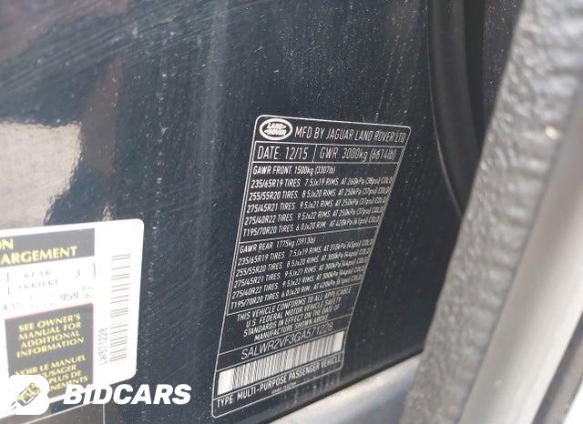 SALWR2VF3GA571228 2016 Land Rover Range Rover photo no. 9