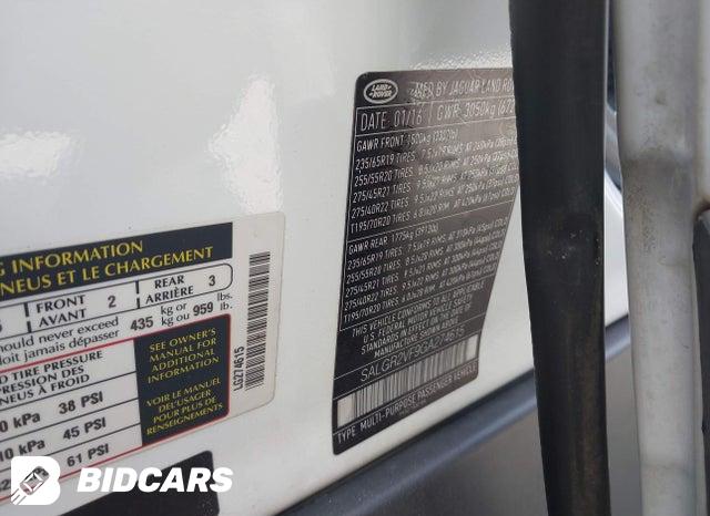 SALGR2VF9GA274615 2016 Land Rover Range Rover photo no. 9