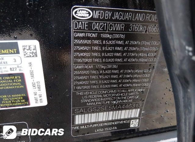 SALGS2SE5MA446313 2021 Land Rover Range Rover photo no. 9