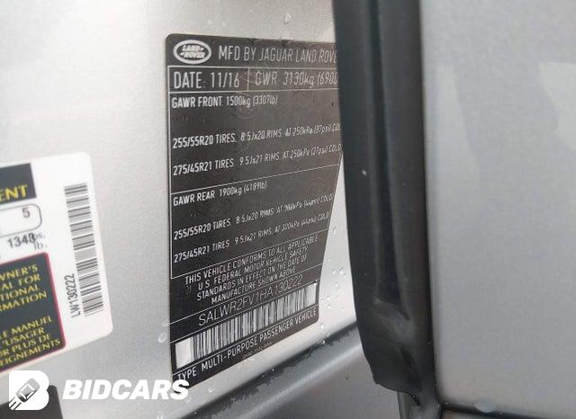 SALWR2FV1HA130222 2017 Land Rover Range Rover photo no. 9