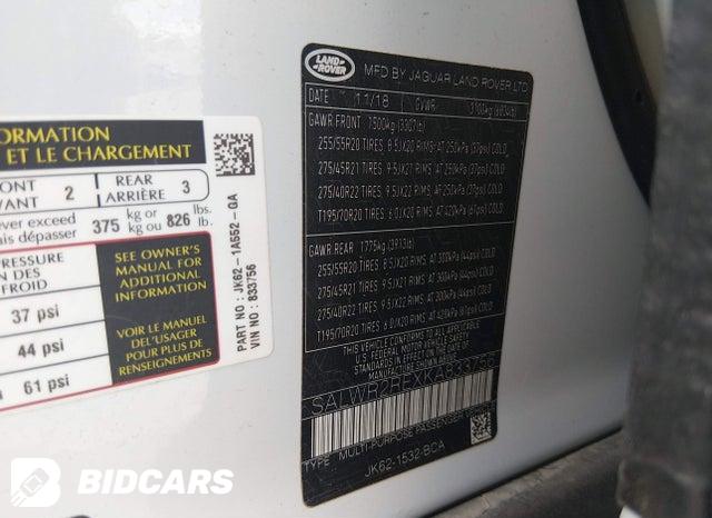 SALWR2REXKA833756 2019 Land Rover Range Rover photo no. 9
