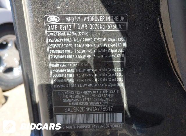 SALSK2D46DA778517 2013 Land Rover Range Rover photo no. 9