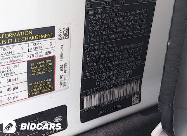 SALWG2RK1JA407335 2018 Land Rover Range Rover photo no. 9