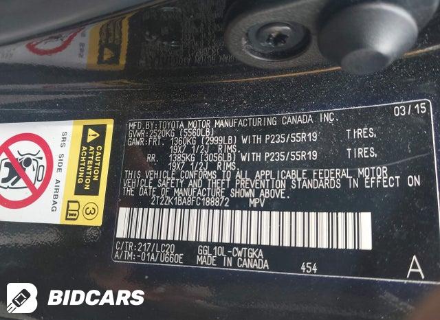 2T2ZK1BA8FC188872 2015 Lexus RX photo no. 9