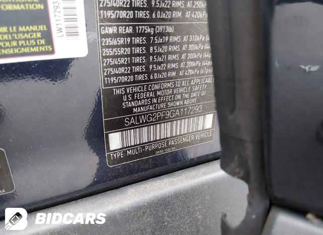 SALWG2PF9GA117293 2016 Land Rover Range Rover photo no. 9