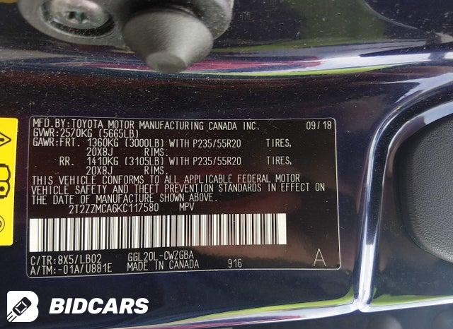 2T2ZZMCA6KC117580 2019 Lexus RX photo no. 9
