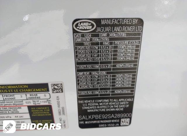 SALKPBE92SA289900 2025 Land Rover Range Rover photo no. 9