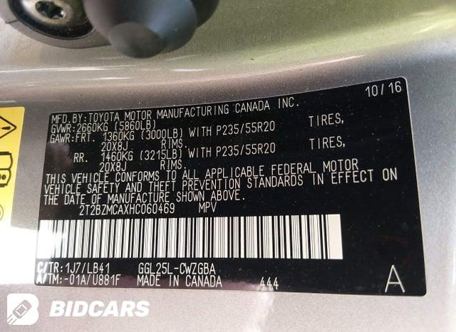 2T2BZMCAXHC060469 2017 Lexus RX photo no. 9