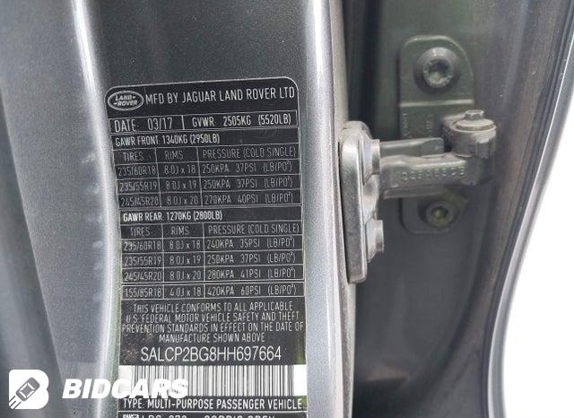 SALCP2BG8HH697664 2017 Land Rover Discovery photo no. 9