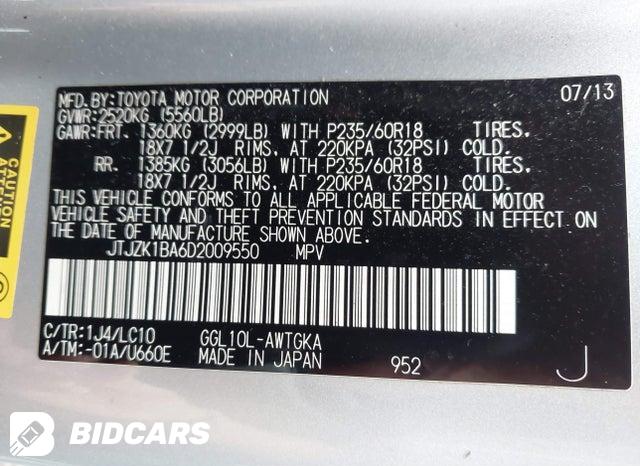 JTJZK1BA6D2009550 2013 Lexus RX photo no. 9