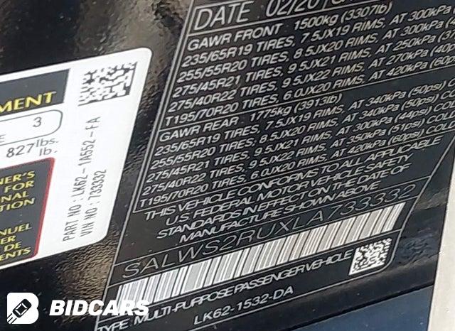 SALWS2RUXLA733332 2020 Land Rover Range Rover photo no. 9