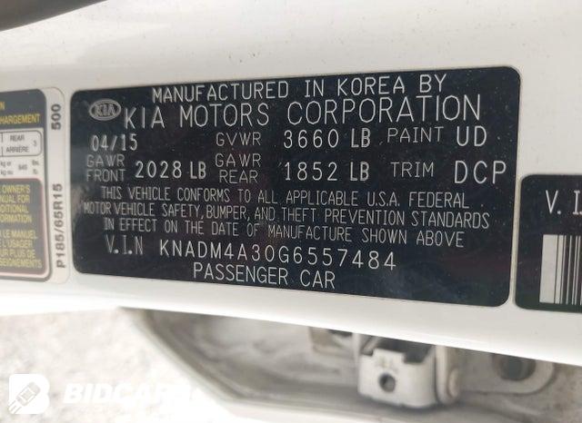 KNADM4A30G6557484 2016 KIA Rio photo no. 9