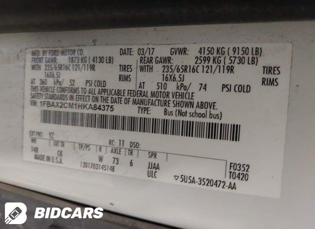 1FBAX2CM1HKA84375 2017 Ford Transit-350 photo no. 9