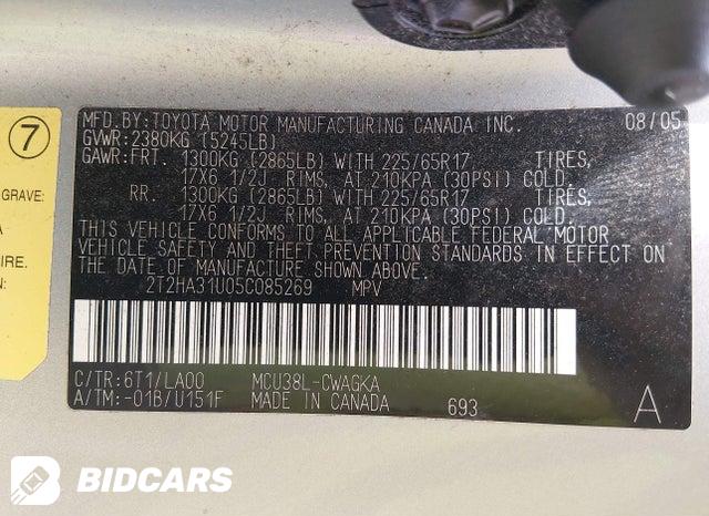 2T2HA31U05C085269 2005 Lexus RX photo no. 9