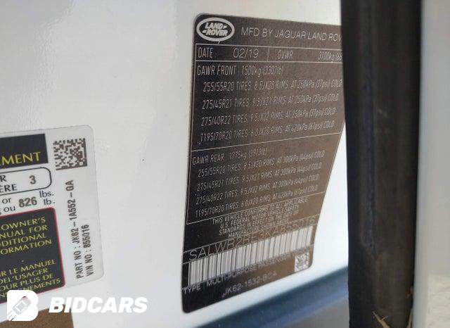 SALWR2RE3KA855016 2019 Land Rover Range Rover photo no. 9