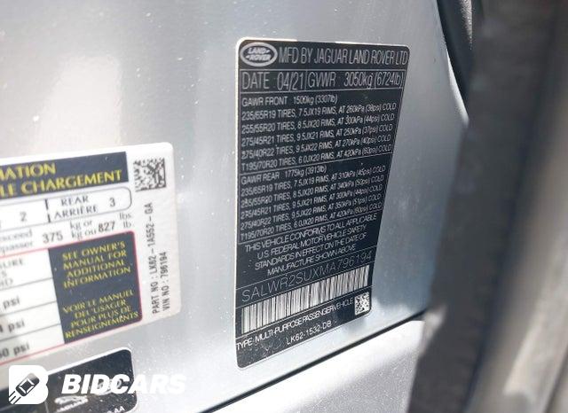 SALWR2SUXMA796194 2021 Land Rover Range Rover photo no. 9