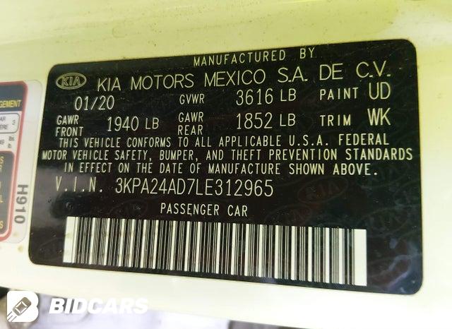 3KPA24AD7LE312965 2020 KIA Rio photo no. 9
