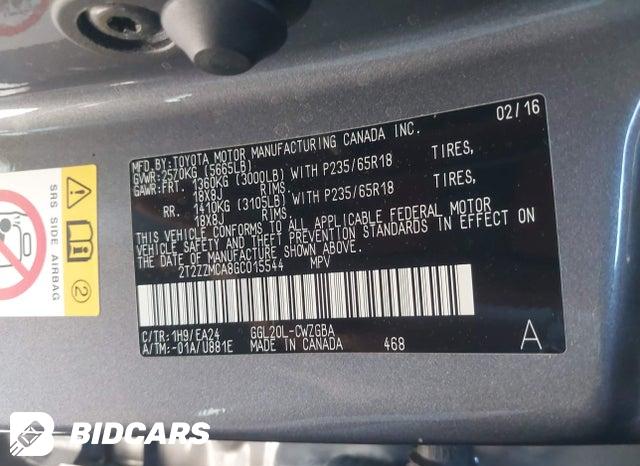 2T2ZZMCA8GC015544 2016 Lexus RX photo no. 9