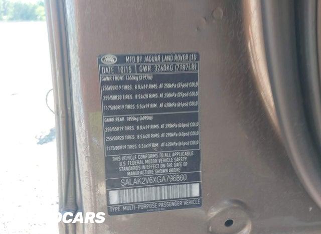 SALAK2V6XGA796860 2016 Land Rover LR4 photo no. 9