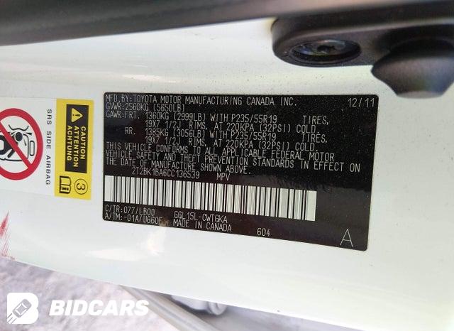 2T2BK1BA6CC136539 2012 Lexus RX photo no. 9