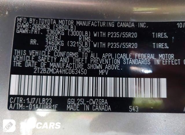 2T2BZMCA4HC063450 2017 Lexus RX photo no. 9