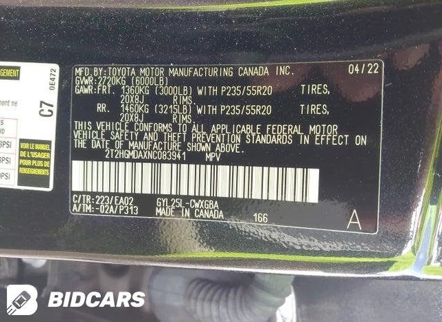 2T2HGMDAXNC083941 2022 Lexus RX photo no. 9