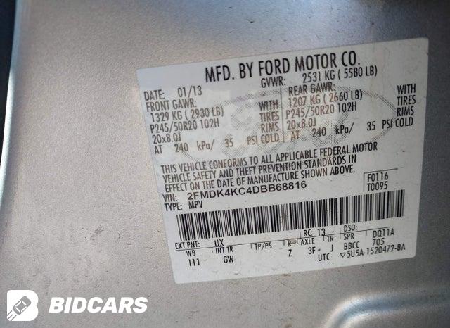 2FMDK4KC4DBB68816 2013 Ford Edge photo no. 9