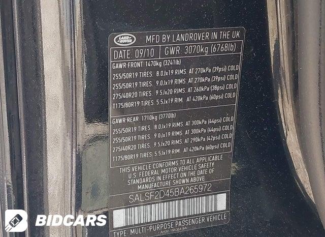 SALSF2D45BA265972 2011 Land Rover Range Rover photo no. 9