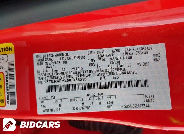 1FTER4FH2MLD38018 2021 Ford Ranger photo no. 9