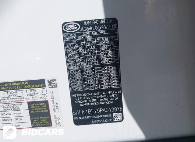 SALK1BE79PA013978 2023 Land Rover Range Rover photo no. 9
