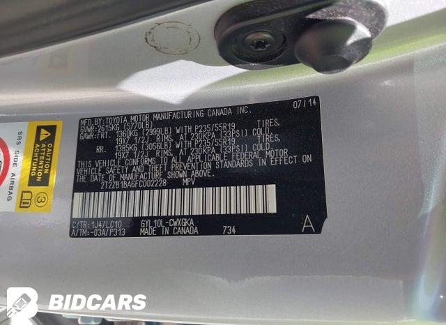 2T2ZB1BA6FC002228 2015 Lexus RX photo no. 9